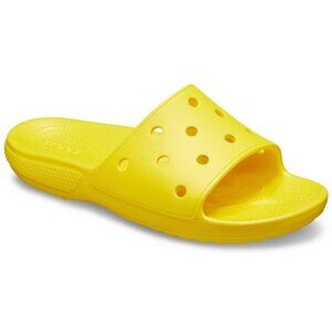 Crocs Adult Unisex Classic Crocs Slide in Lemon Yellow
